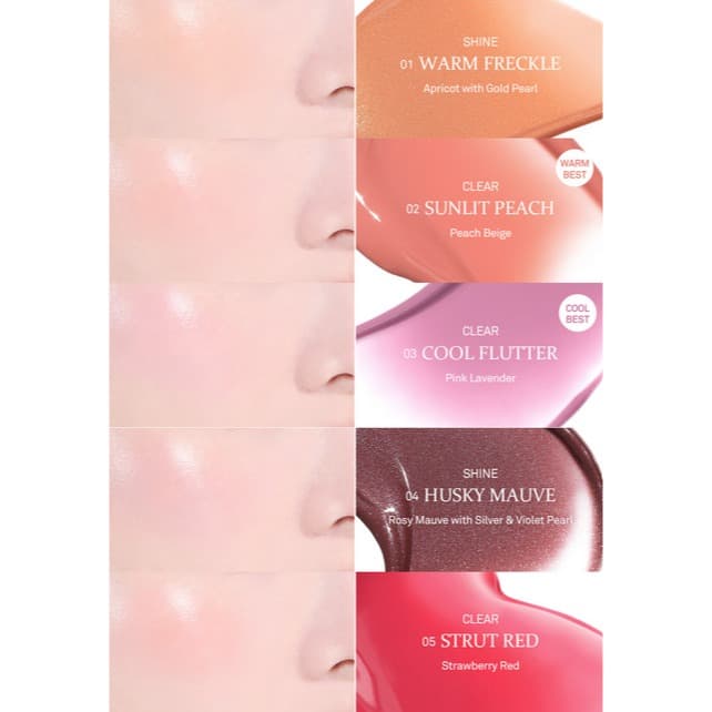 Dewy Liquid Cheek, 6ml, 03 Cool Flutter, 1pack - Image 4