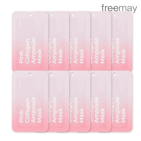Pink Collagen Ampoule Mask, 10ea+10ea - Image 3