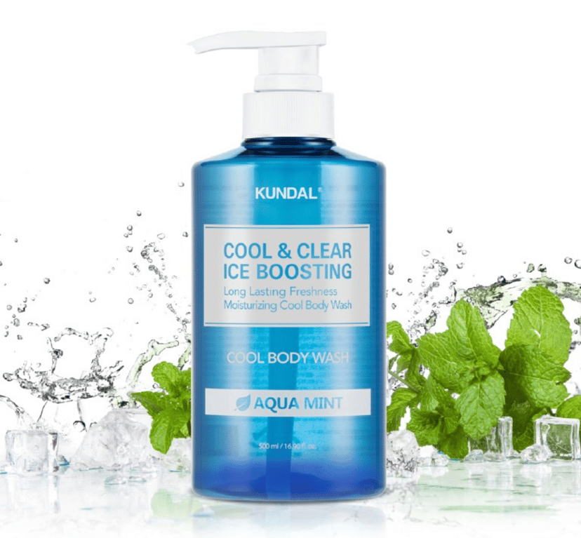 Cool and Clear Ice Boosting Cool Body Wash [Aqua Mint], 500ml, 1pack - Image 3