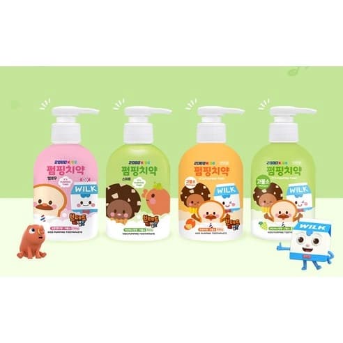 Kids Pumping Toothpaste [Shine Muscat], 220g, 2ea, 1pack - Image 7