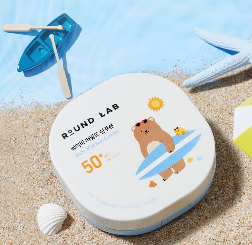 ROUND LAB Baby Mild Sun Cushion [SPF50+/PA++++], 16g - Image 4