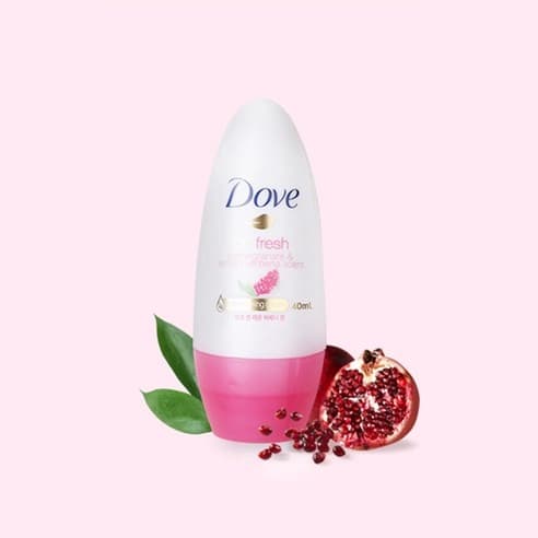Pomegranate and Lemon Verbena Scent Deodorant Roll-On, 40ml, 1pack - Image 2