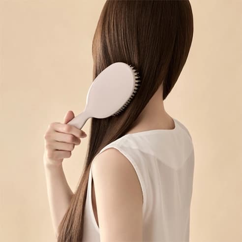 Silky Bristle Hair Brush, Pink Gray, 1pack, 1ea - Image 4