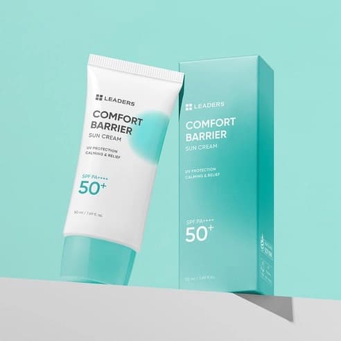 LEADERS Comfort Barrier Sun Cream [SPF50+/PA++++], 50ml, 2ea, 1pack - Image 3
