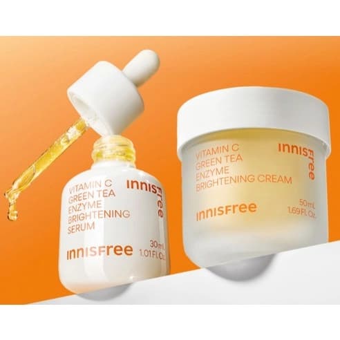 INNISFREE Vitamin C Green Tea Enzyme Brightening Cream, 50ml - Image 9