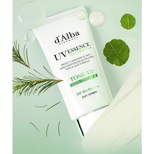 UV Essence Waterfull Tone-Up Green Correcting Sun Cream SPF 50+ PA++++, 50ml - Image 4