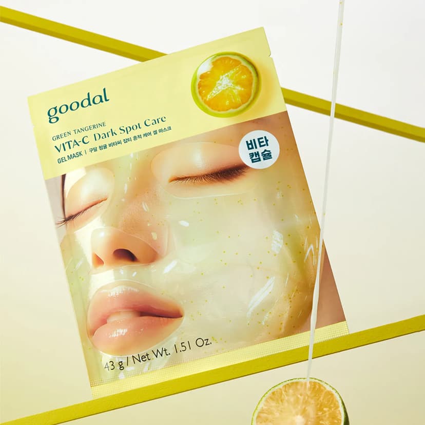 Green Tangerine Vita-C Dark Spot Care Gel Mask, 5ea - Image 2