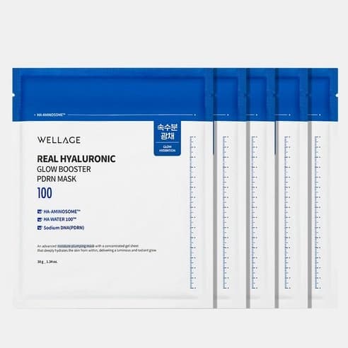 Real Hyaluronic Glow Booster PDRN Mask, 5ea - Image 4