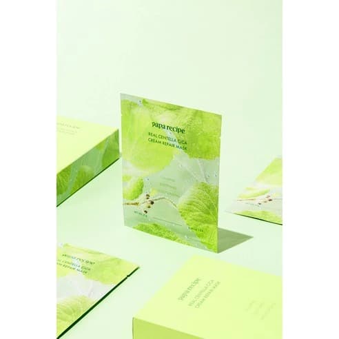 Real Centella Cica Cream Repair Mask, 10ea, 1pack - Image 3