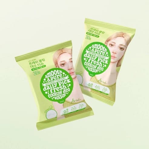 Smooth & Pure Fresh Cooling Deo Tissue, 20ea+20ea - Image 7