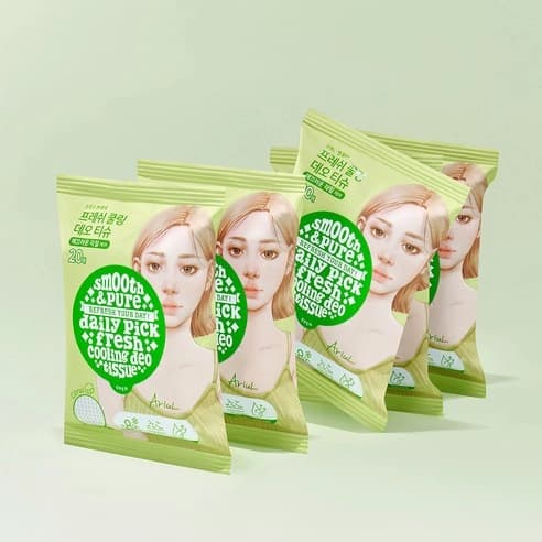 Smooth & Pure Fresh Cooling Deo Tissue, 20ea+20ea - Image 8