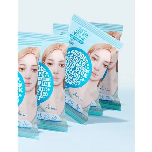 Smooth & Pure Cotton Cooling Deo Tissue, 100gx2ea, 1pack - Image 6