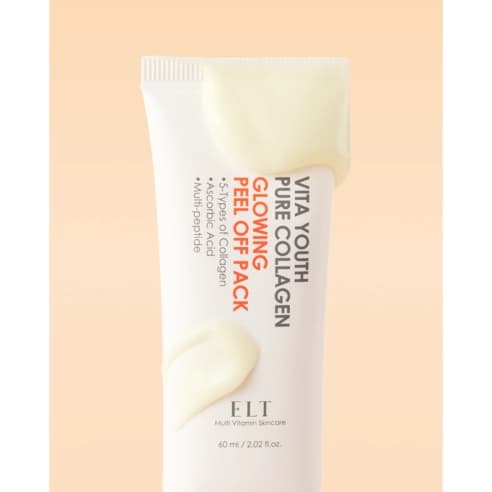 Vita Youth Pure Collagen Glowing Peel-Off Pack, 60ml, 1pack - Image 2