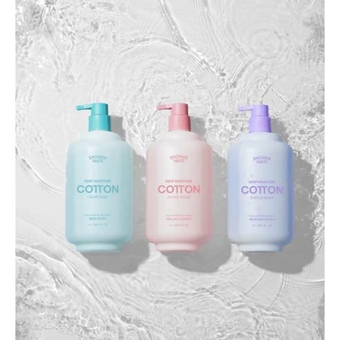Deep Moisture Cotton Body Wash [Clean Soap Scent], 1,000ml, 1pack - Image 4