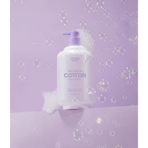Deep Moisture Cotton Body Wash [Baby Powder Scent], 1,000ml, 1pack - Image 4