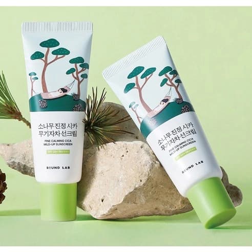 Round Lab Pine Calming Cica Mild-Up Sunscreen [SPF50+/PA++++], 40ml*2 - Image 5