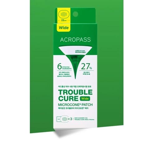 Trouble Cure Microcone Patch [Wide], 3eax4, 1pack - Image 2