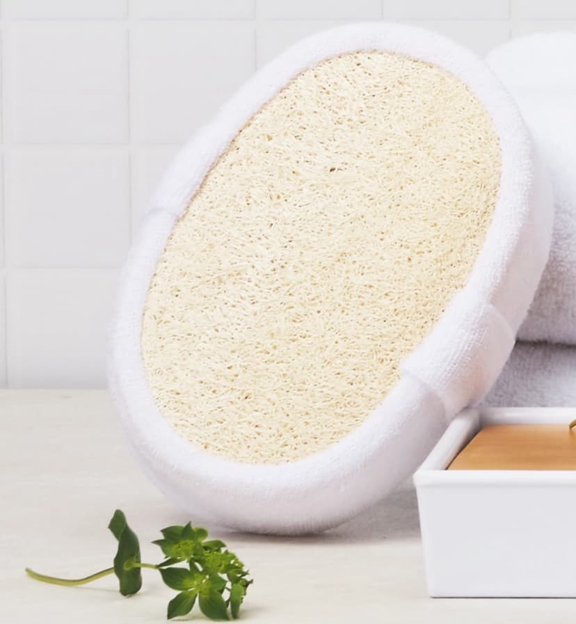 Natural Loofah Body Sponge, 1ea, 1pack - Image 2