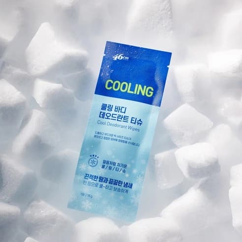 Cool Deodorant Wipes, 1pack, 10ea - Image 2