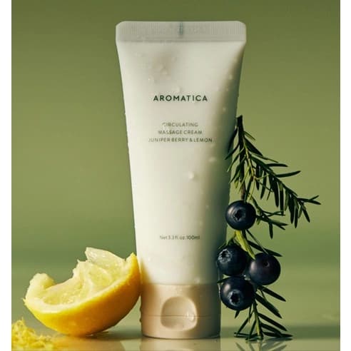 Circulating Massage Cream [Juniper Berry & Lemon], 100ml, 1pack - Image 2