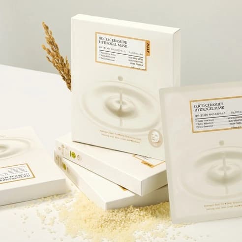 Rice Ceramide Hydrogel Mask, 4ea - Image 3
