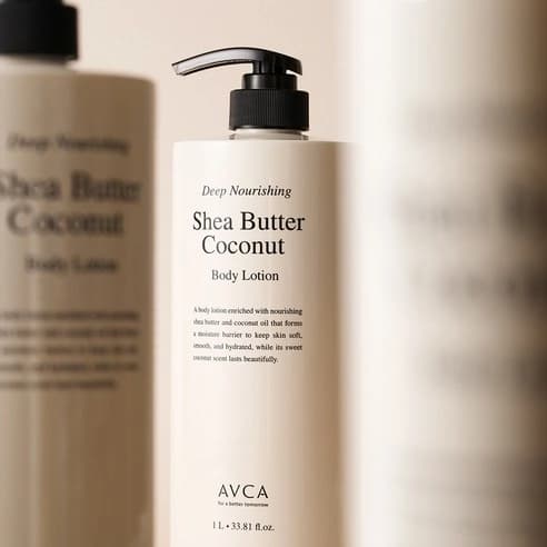 Deep Nourishing Body Lotion [Shea Butter & Coconut], 1,000ml, 1pack - Image 8
