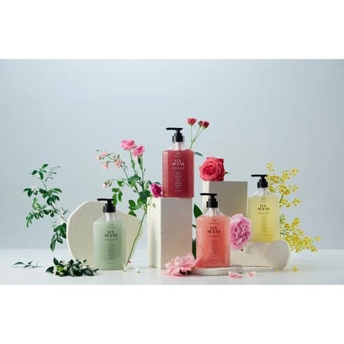 Scrub Body Wash [Festival Garden Rose Scent], 500ml, 1pack - Image 5