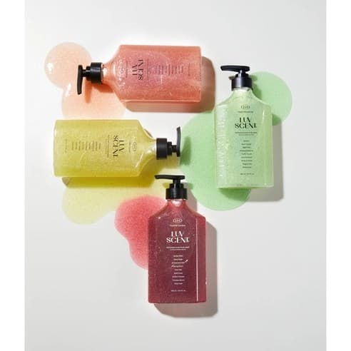 Scrub Body Wash [Festival Garden Rose Scent], 500ml, 1pack - Image 3