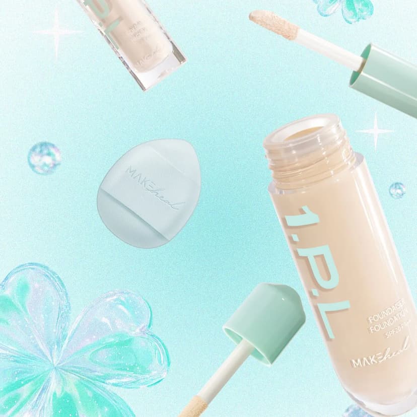 1.P.L Foundaiser Foundation (Lucky Clover Limited Edition) [SPF20/PA++], 28g, 21C Peony, 1pack - Image 4