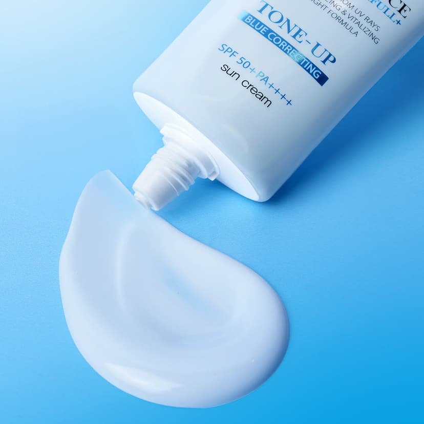 Waterfull Tone-up Sun Cream Blue [SPF50+/PA++++] - Image 2