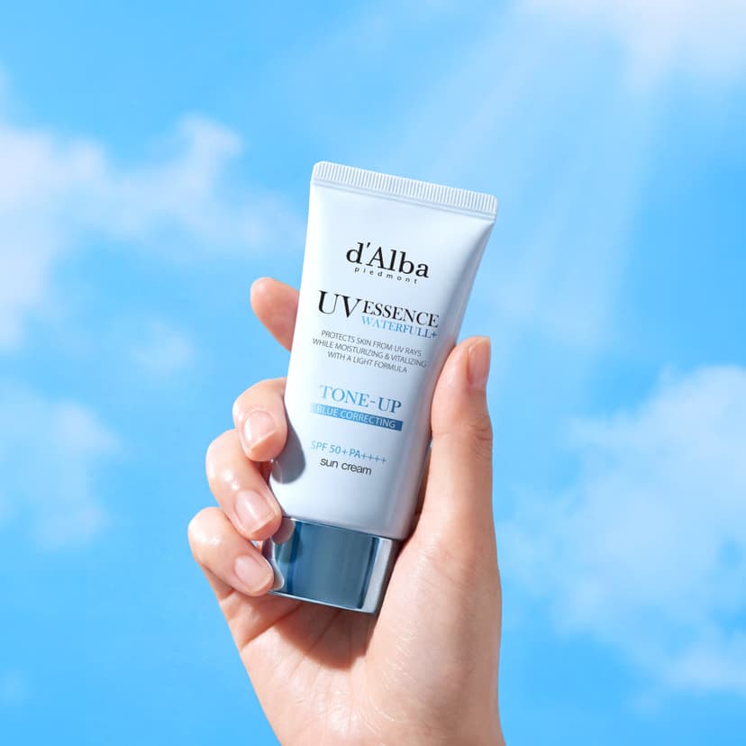 Waterfull Tone-up Sun Cream Blue [SPF50+/PA++++] - Image 3