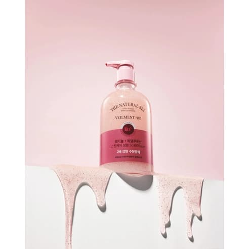 Natural Spa Dead Sea Salt Scrub Body Wash [Black Rose Scent], 580ml - Image 4