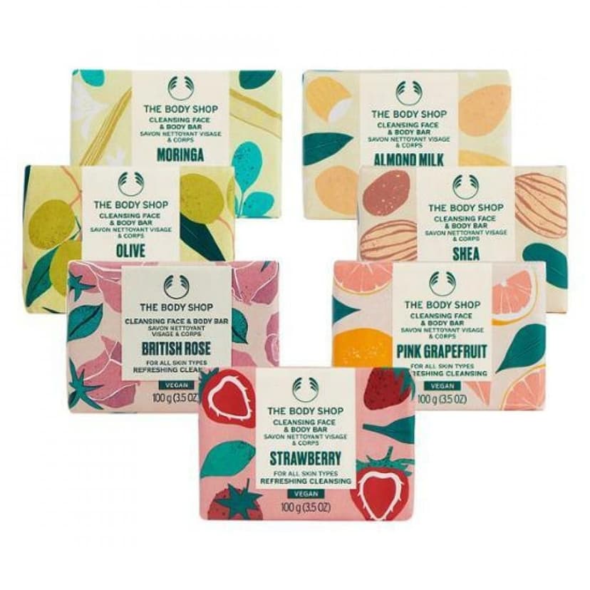 Pink Grapefruit Cleansing Face & Body Bar, 100g, 1pack - Image 2
