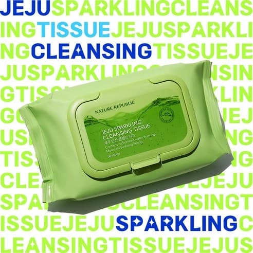 Jeju Sparkling Cleansing Tissue, 50eax4, 1pack - Image 3