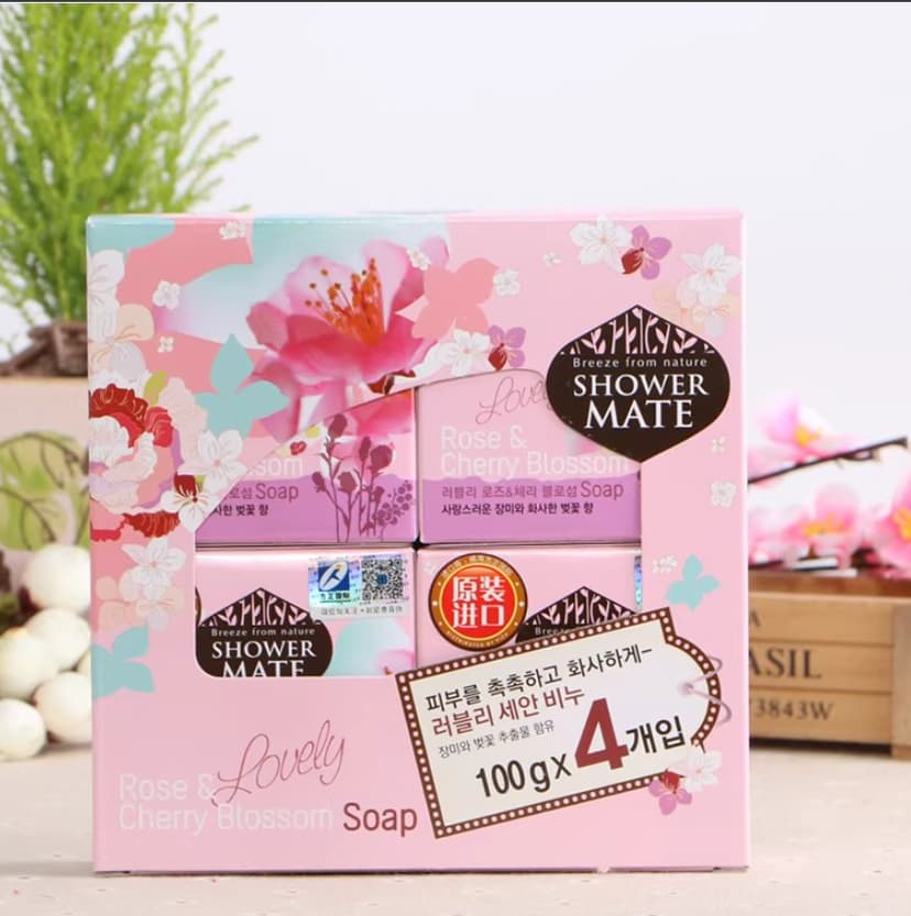 Lovely Rose and Cherry Blossom Soap - Image 2